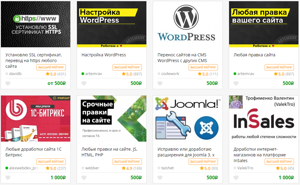 Заработок на Kwork.ru