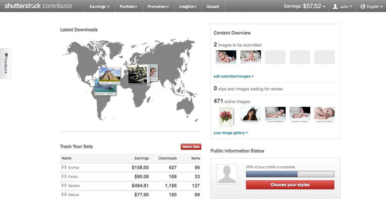Заработок на shutterstock